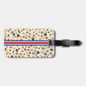 Étiquette À Bagage Voyage à Costa Rico pour explorer (Dos horizontal)