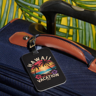Étiquette À Bagage Voyage à Hawaï 2026 Vacances d'été Plage