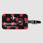 Étiquette À Bagage voyage / à petits pois (Devant Horizontal)