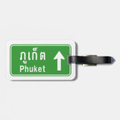 Étiquette À Bagage Voyage à Phuket ⚠ véhicule routier thaïlandais ⚠ (Dos horizontal)
