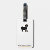 Étiquette À Bagage Voyage - Ape GORILLA - Primate - Faune - Orange (Dos Vertical)