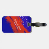 Étiquette À Bagage Voyage aux États-Unis (Dos horizontal)