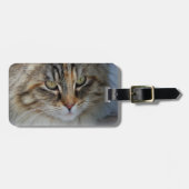 Étiquette À Bagage Voyage avec chat/Amoureux des chats (Devant horizontal)