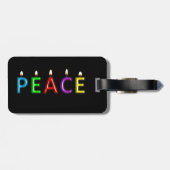 Étiquette À Bagage Voyage avec PEACE (Dos horizontal)