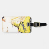 Étiquette À Bagage Voyage Brasil Brésil par avion (Devant horizontal)