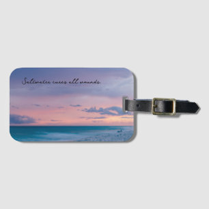 Étiquette À Bagage Voyage cadeau à thème avec photo de plage