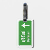 Étiquette À Bagage Voyage de Buriram ⚠ Thaïlande ⚠ (Dos Vertical)