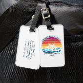 Étiquette À Bagage Voyage de croisière en famille Bateau Roue Retro S