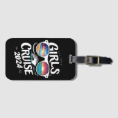 Étiquette À Bagage Voyage de croisière pour filles 2024 Amateurs de v (Devant Horizontal)