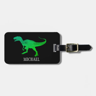 Étiquette À Bagage Voyage de dinosaures personnalisées