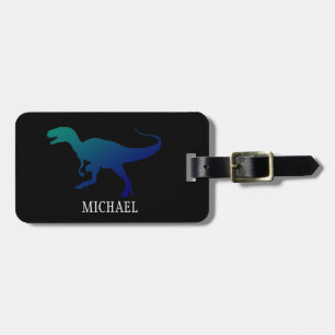 Étiquette À Bagage Voyage de dinosaures personnalisées