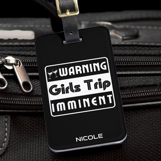 Étiquette À Bagage Voyage de filles Soirée entre filles Week-end Vaca