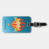 Étiquette À Bagage Voyage de montgolfière (Devant horizontal)