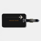 Étiquette À Bagage voyage de musique (Dos horizontal)