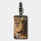 Étiquette À Bagage Voyage de Noël de Malinoi en Belgique (Devant Vertical)