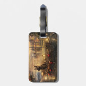 Étiquette À Bagage Voyage de Noël de Malinoi en Belgique (Dos Vertical)