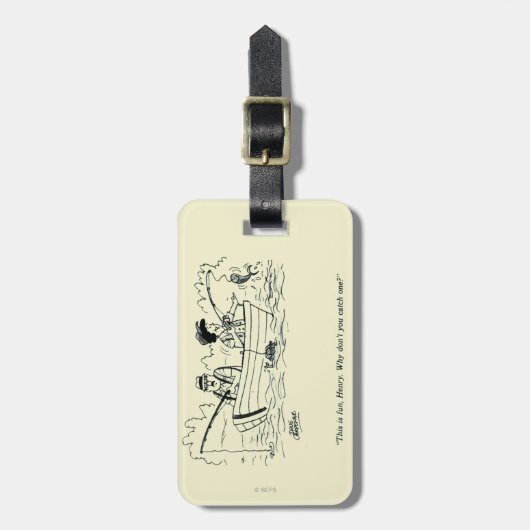 Étiquette À Bagage Voyage de pêche (Devant Vertical)