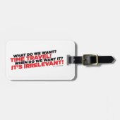 Étiquette À Bagage Voyage de temps (Devant horizontal)