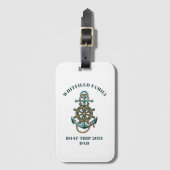 Étiquette À Bagage Voyage en bateau de croisière nautique (Devant Vertical)