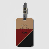 Étiquette À Bagage voyage en golf (Devant Vertical)