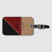 Étiquette À Bagage voyage en golf (Devant Horizontal)