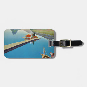 Étiquette À Bagage Voyage en Grèce vintage - Île de Corfou