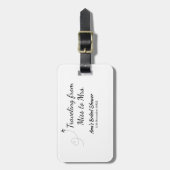 Étiquette À Bagage Voyage enterrement de vie de jeune fille ajouter n (Devant Vertical)