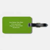 Étiquette À Bagage Voyage Est La Destination Hawaii Black Sand Beach (Dos horizontal)