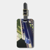 Étiquette À Bagage Voyage ferroviaire en Europe vintage (Devant Vertical)