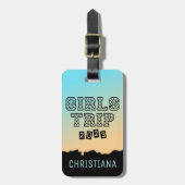 Étiquette À Bagage Voyage Filles 2023 Filles Week-end vacances Gradie (Devant Vertical)