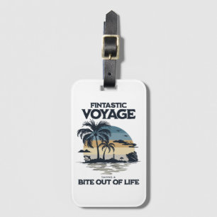 Étiquette À Bagage Voyage Fintastique Prendre Une Bouchée De La Vie