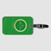 Étiquette À Bagage voyage golfeur vert (Devant Horizontal)