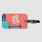 Étiquette À Bagage Voyage pour filles (Devant Horizontal)