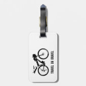 Étiquette À Bagage Voyage Sur Le Vélo Gravel (Dos Vertical)