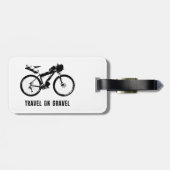 Étiquette À Bagage Voyage Sur Le Vélo Gravel (Dos horizontal)