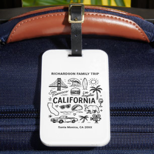 Étiquette À Bagage Voyage sur mesure en famille en Californie