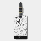 Étiquette À Bagage Voyage vers Paris (Devant Vertical)