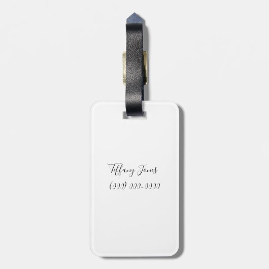 Étiquette À Bagage Voyage vers Paris (Dos Vertical)