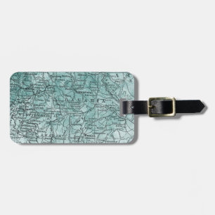 Étiquette À Bagage Voyage vintage de région de la Bavière de carte de