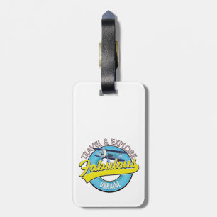 Étiquette À Bagage voyager explorer fabuleux logo Ukraine