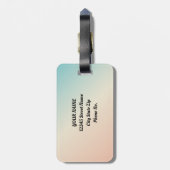 Étiquette À Bagage Voyager Forêt Arbres Aventure commence (Dos Vertical)