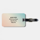 Étiquette À Bagage Voyager Forêt Arbres Aventure commence (Dos horizontal)