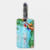 Étiquette À Bagage Voyages tropicaux (Dos Vertical)