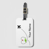 Étiquette À Bagage Voyageur conçu par perfusion de golf (Devant Vertical)
