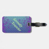 Étiquette À Bagage Voyageur de sérénité (Dos horizontal)