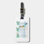 Étiquette À Bagage Voyageur de vacances Tropical Fun Beach Travel (Devant Vertical)