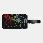 Étiquette À Bagage Voyageur de vélo (Dos horizontal)
