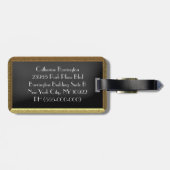 Étiquette À Bagage Voyageur de Yorkie (Dos horizontal)