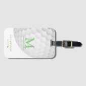 Étiquette À Bagage Voyageur Golfer personnalisé (Devant Horizontal)