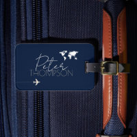 Voyageur personnalisé et élégant bleu foncé